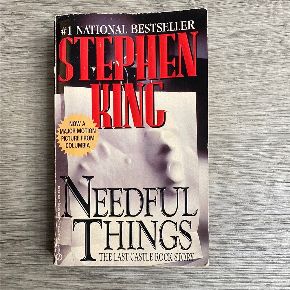 Stephen King 'Needful Things' Paperback
